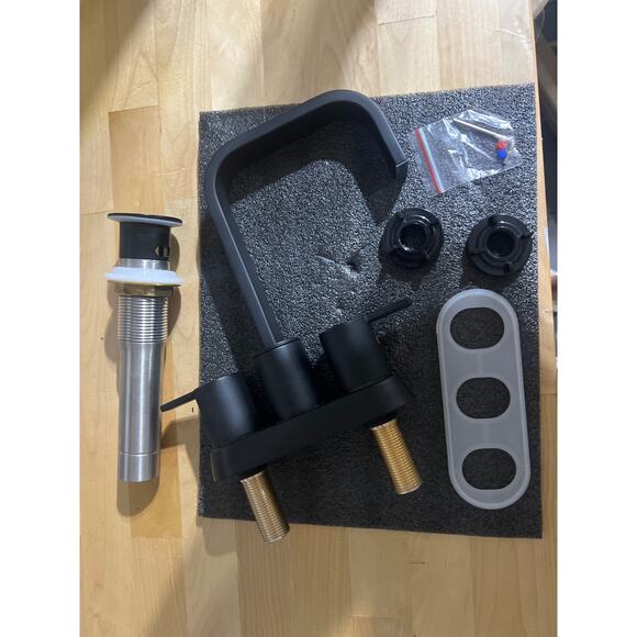 RKF Waterfall Swivel Spout Two-handle Centerset bathroom faucet - Picture 6 of 9